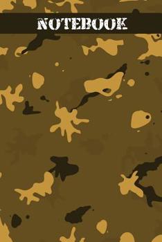 Paperback Notebook: 96 squared Pages I squared grid I Size 6x9 I Cover in camouflaged Design I Ideal for notes and sketches I Book