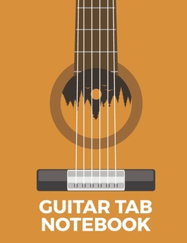 Guitar Tab Notebook: Blank Note Tablature Manuscript Journal - 5 Chord Boxes and 6-Line Staves