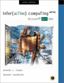 Hardcover Interactive Computing Series: Microsoft Word 2000 Brief Edition Book