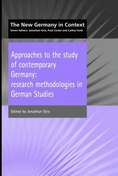 Paperback Approaches to the Study of Contemporary Germany Book