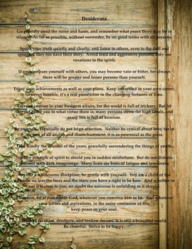 Desiderata: Ivy Large Lined Journal 8.5 x 11 300 Pages