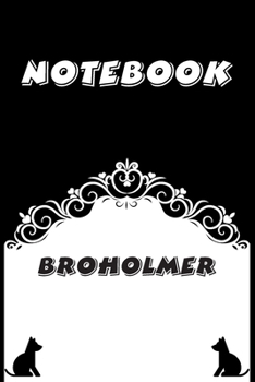 Paperback Broholmer Notebook: Black and White notebook, Decorative Journal for Broholmer Lover: Notebook /Journal Gift, Black and White,100 pages, 6 Book