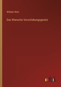 Paperback Das Wiensche Verschiebungsgesetz [German] Book