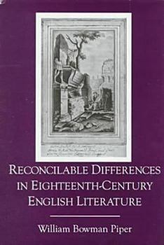 Hardcover Reconcilable Differences in Eighteenth-Century English Literature Book