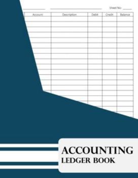 Paperback Accounting Ledger Book: **8.5x11** Income and Expense Tracker for Bookkeeping Book