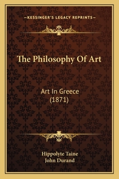Philosophie de l'Art En Gr�ce