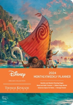 Calendar Disney Dreams Collection by Thomas Kinkade Studios 12-Month 2024 Monthly/Weekly: Moana Book