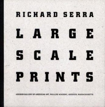 Hardcover Richard Serra: Large Scale Prints Book