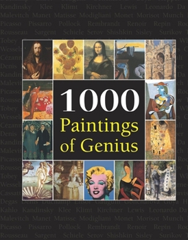 Hardcover 1000 Paintings of Genius Book