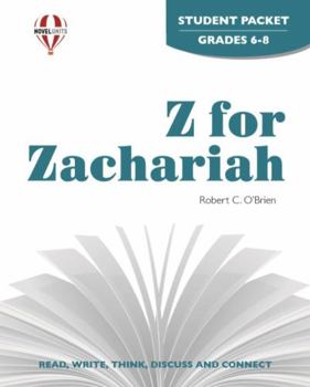 Paperback Z for Zachariah - Student Packet by Novel Units Book