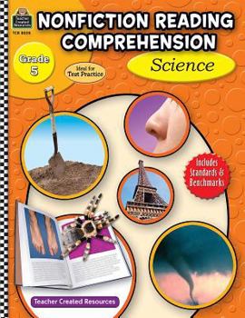 Paperback Nonfiction Reading Comprehension: Science, Grade 5 Book