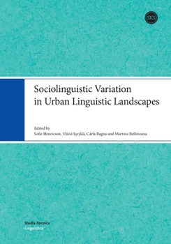 Paperback Sociolinguistic Variation in Urban Linguistic Landscapes Book