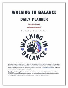 Paperback Walking In Balance Daily Planner Book