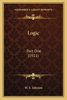 Paperback Logic: Part One (1921) Book