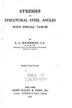 Paperback Stresses in structural steel angles, with special tables Book