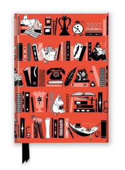 Misc. Moomin Bookshelves 2027 Luxury Diary Planner - Page to View with Notes Book
