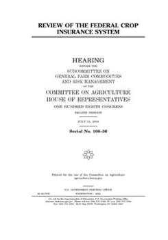 Paperback Review of the federal crop insurance system Book
