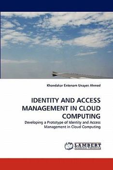 Paperback Identity and Access Management in Cloud Computing Book