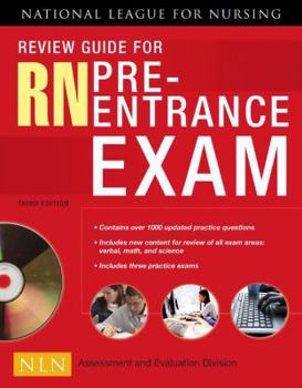 Paperback Review Guide for RN Pre-Entrance Exam [With CDROM] Book