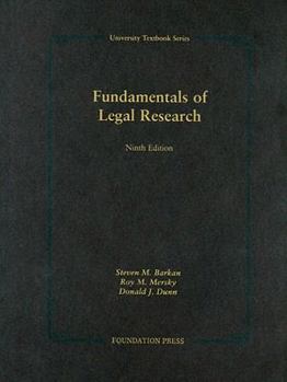 Hardcover Fundamentals of Legal Research Book