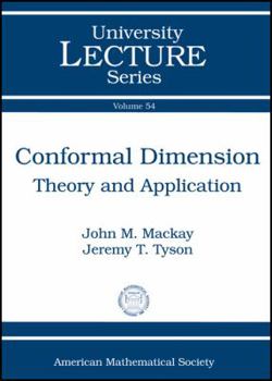 Hardcover Conformal Dimension: Theory and Application Book