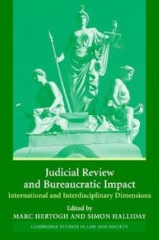 Paperback Judicial Review and Bureaucratic Impact: International and Interdisciplinary Perspectives Book