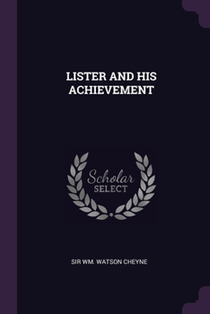 Paperback Lister and His Achievement Book