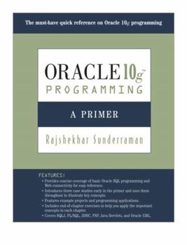 Paperback Oracle 10g Programming: A Primer Book