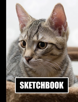 Sketchbook: Cat Cover Design | White Paper | 120 Blank Unlined Pages | 8.5" X 11" | Matte Finished Soft Cover