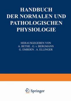 Paperback Receptionsorgane 1. Tangoreceptoren, Thermoreceptoren, Chemoreceptoren, Phonoreceptoren, Statoreceptoren [German] Book