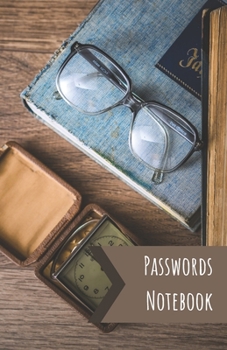 Paperback Passwords Notebook: Internet password logbook with alphabetical tabs, book for keeping passwords - Passwords journal - (Medium Size: 5.5" [French] [Large Print] Book