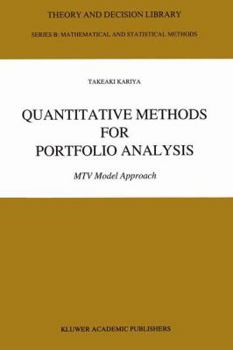 Paperback Quantitative Methods for Portfolio Analysis: MTV Model Approach Book