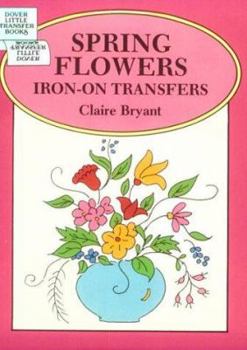 Paperback Spring Flowers Iron-On Transfers Book
