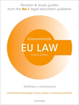 Paperback EU Law Concentrate: Law Revision and Study Guide Book