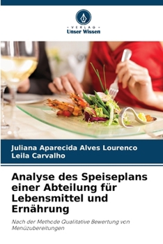 Paperback Analyse des Speiseplans einer Abteilung für Lebensmittel und Ernährung [German] Book