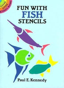 Paperback Fun with Fish Stencils Book
