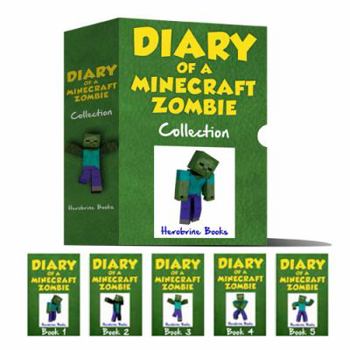 Paperback Diary of a Minecraft Zombie Collection - Books 1 - 5 (Box of Books) Book