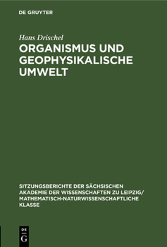 Hardcover Organismus Und Geophysikalische Umwelt [German] Book