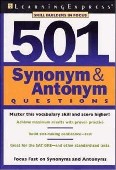 Paperback 501 Synonyms & Antonym Questions Book