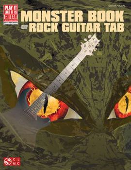 Paperback Monster Book of Rock Guitar Tab Book