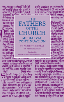 On Resurrection - Book  of the Fathers of the Church Medieval Continuations