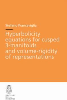 Paperback Hyperbolicity Equations for Cusped 3-Manifolds and Volume-Rigidity of Representations Book
