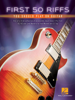 Paperback First 50 Riffs You Should Play on Guitar Book