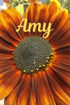 Amy: Sunflower Personalized Journal to write in, Positive Thoughts for Women Teens Girls gifts holidays