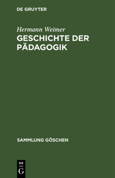 Hardcover Geschichte der Pädagogik [German] Book