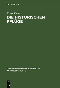 Hardcover Die historischen Pflüge [German] Book