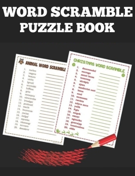 Paperback Word Scramble Puzzle Book: Large Print Brain Teasers With 1400+ Words (Word Games For Adults) Book