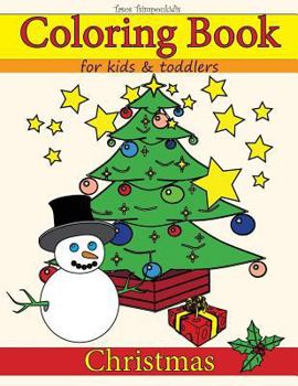 Paperback Coloring Book for Kids and Toddlers: Christmas Book