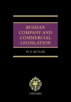 Hardcover Russian Company and Commercial Legislation Book