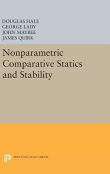 Hardcover Nonparametric Comparative Statics and Stability Book